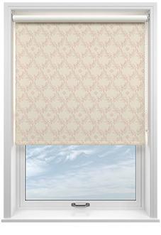 Trellis Prints, Vine and Bloom Romsey Rosies Pink - Roller Blind